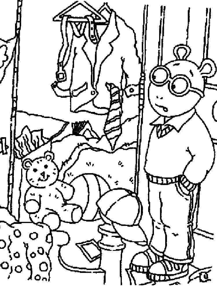 Cartoon Arthur Read coloring page