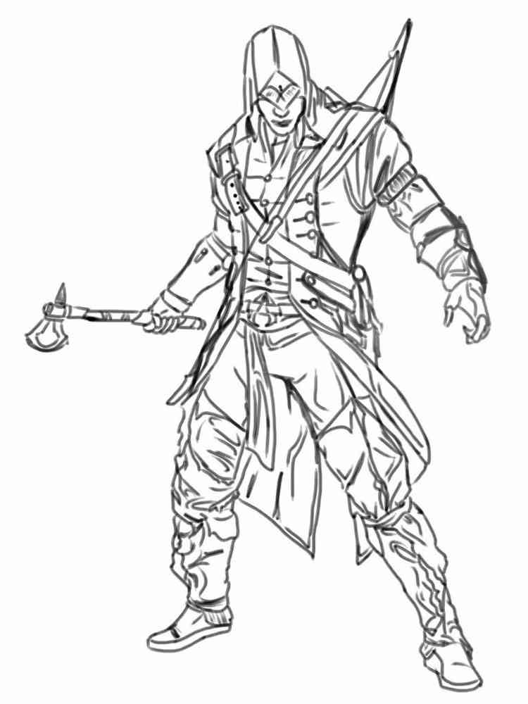 Assassin’s Creed 4 coloring page