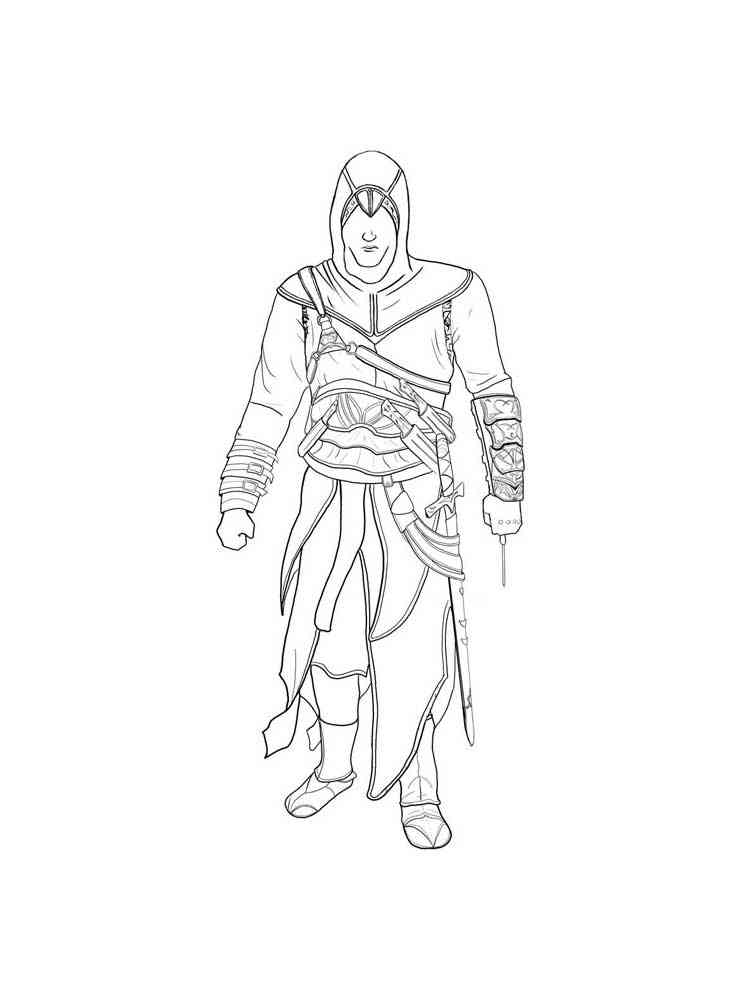 Easy Assassin coloring page