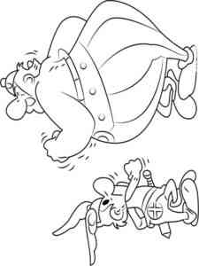 Asterix: The Secret of the Magic Potion coloring page