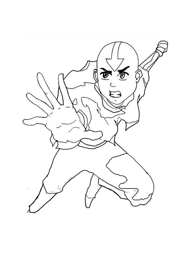 Brave Avatar coloring page