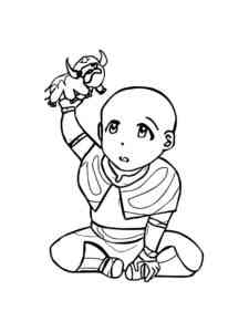 Little Aang coloring page