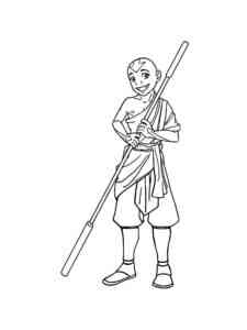 Happy Avatar coloring page