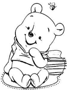 Baby Winnie the Pooh coloring page