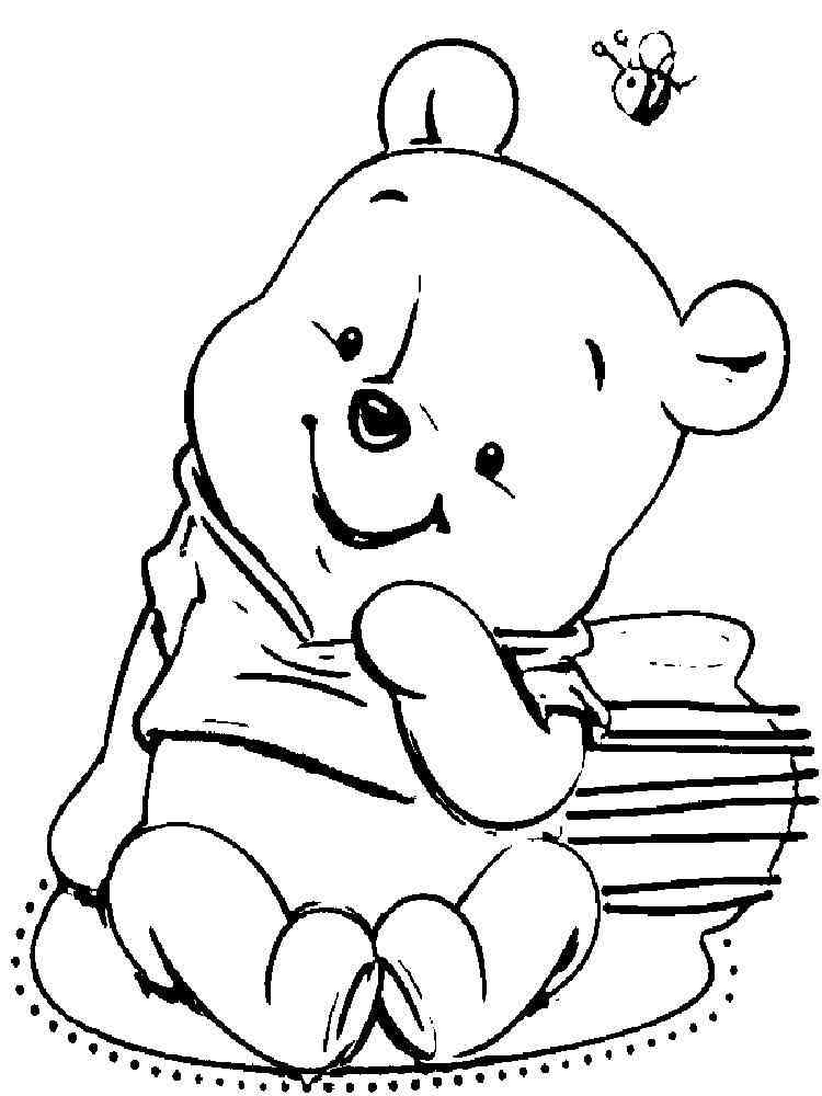 Baby Winnie the Pooh coloring page