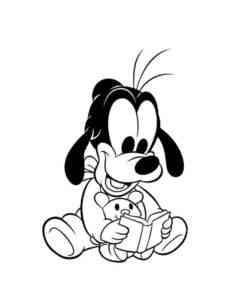 Baby Goofy coloring page