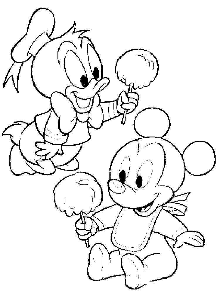 Baby Disney Characters Coloring Pages SeaColoring