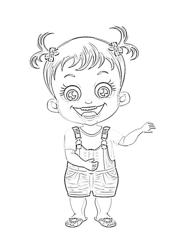 Cute Baby Hazel coloring page