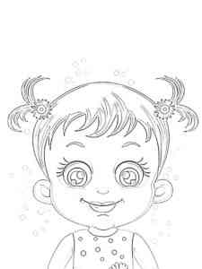 Baby Hazel Face coloring page