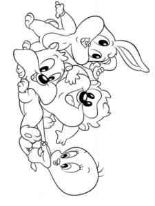 Happy Babies Looney Tunes coloring page