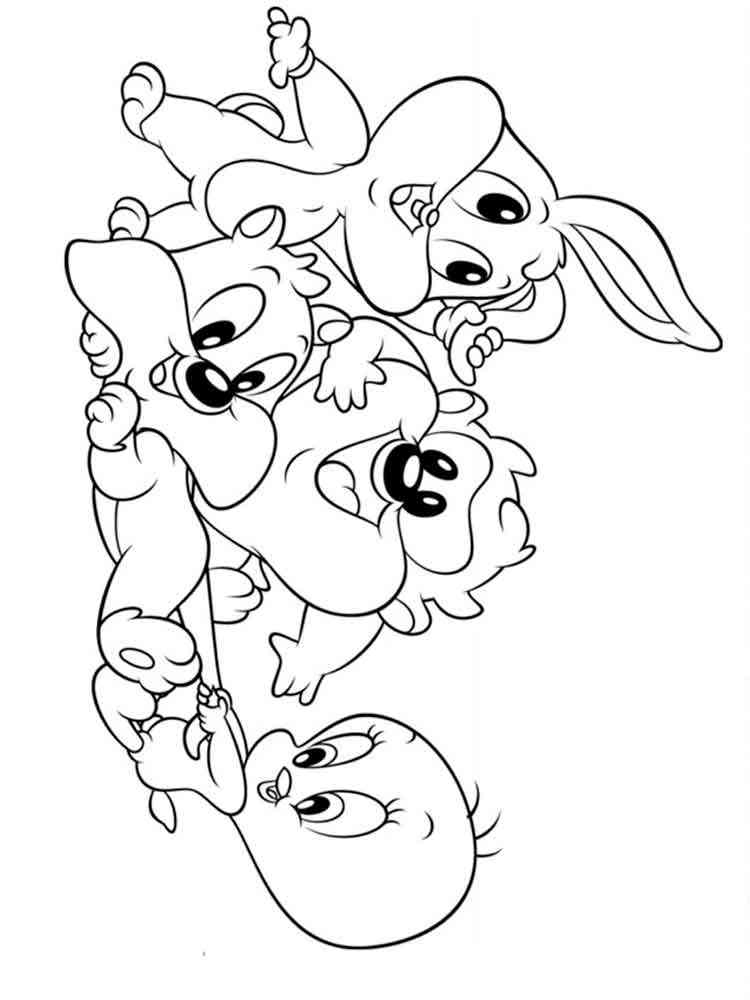 Happy Babies Looney Tunes coloring page