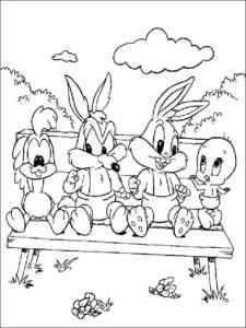 Babies Looney Tunes Characters coloring page
