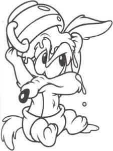 Baby Wile E. Coyote coloring page
