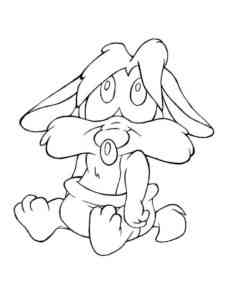 Funny Baby Wile E. Coyote coloring page
