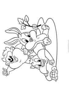 Cute Babies Looney Tunes coloring page