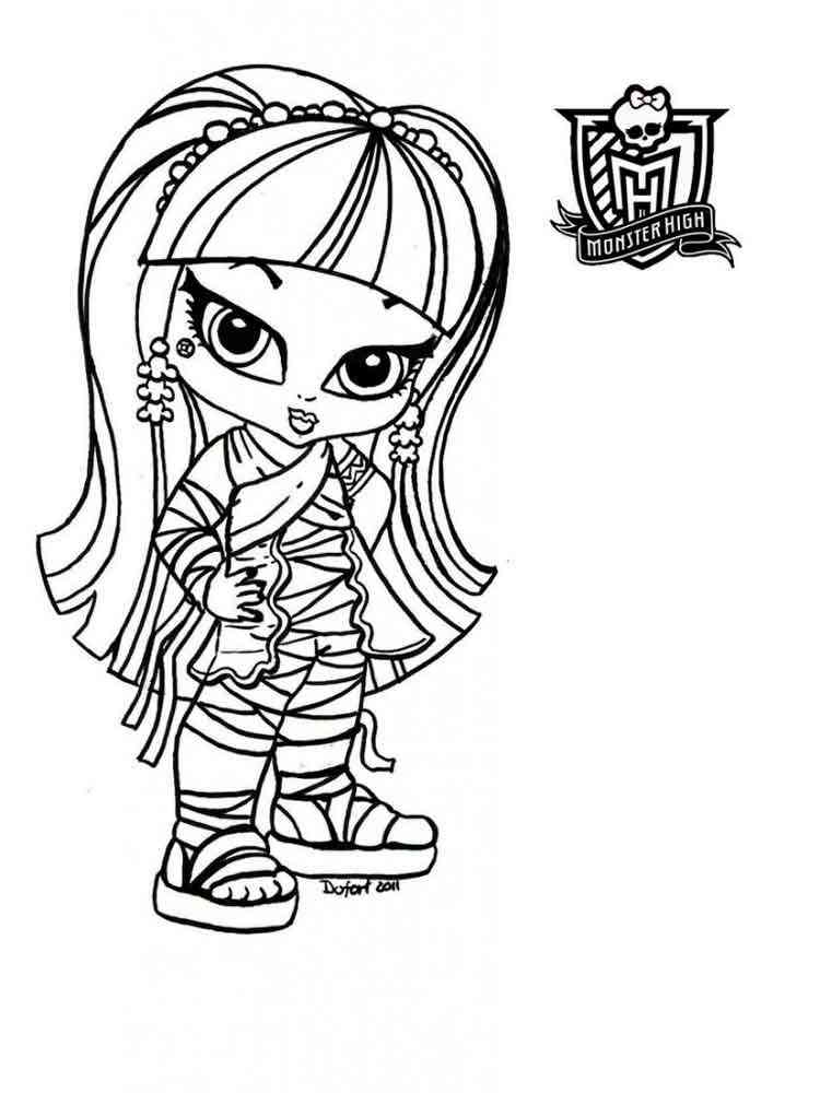 Baby Frankie Stein coloring page