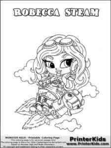 Baby Robecca Steam coloring page