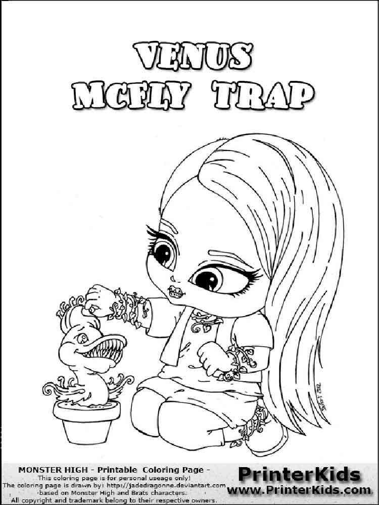 Baby Venus McFlytrap coloring page