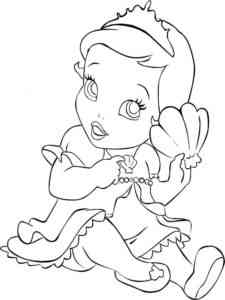 Baby Little Mermaid coloring page