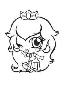 Baby Princess Peach coloring page