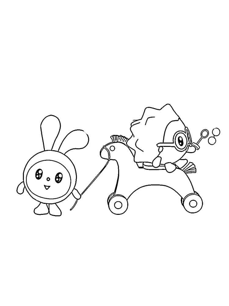 Chichi and Krashy BabyRiki coloring page