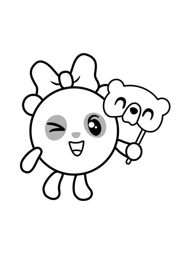 Funny Pandy coloring page