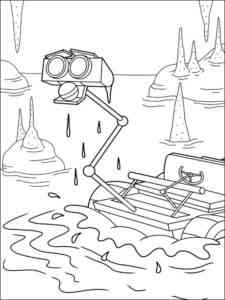 Robot lunar rover coloring page