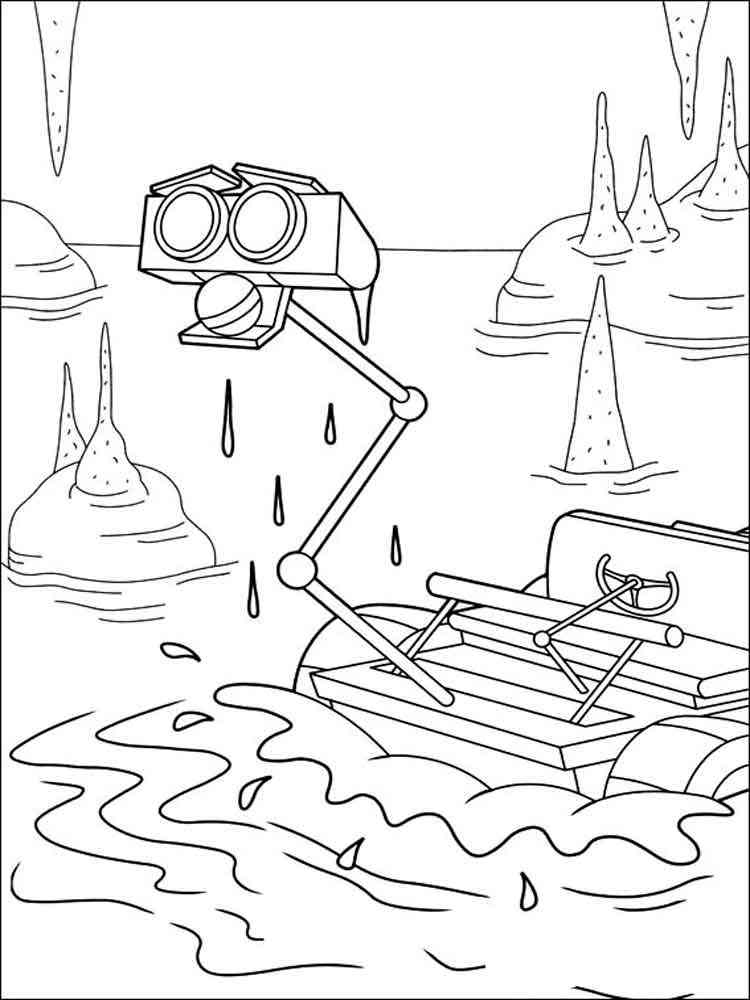 Robot lunar rover coloring page