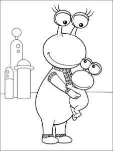Mommy Martian coloring page