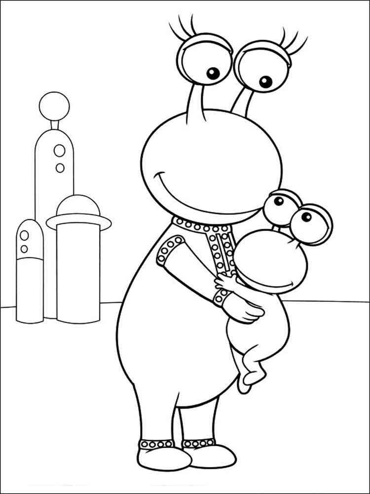 Mommy Martian coloring page