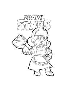 Barley Brawl Stars 3 coloring page