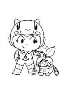 Bea and Sprout coloring page