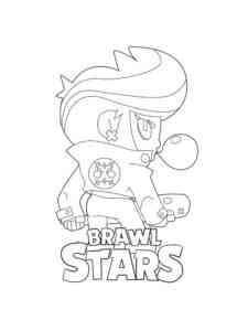 Bibi Brawl Stars 2 coloring page