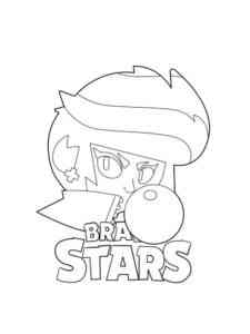 Bibi Brawl Stars 8 coloring page