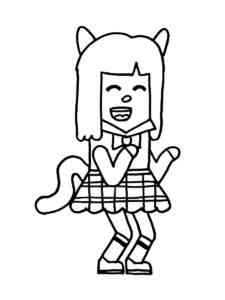 Neko Bowmasters coloring page