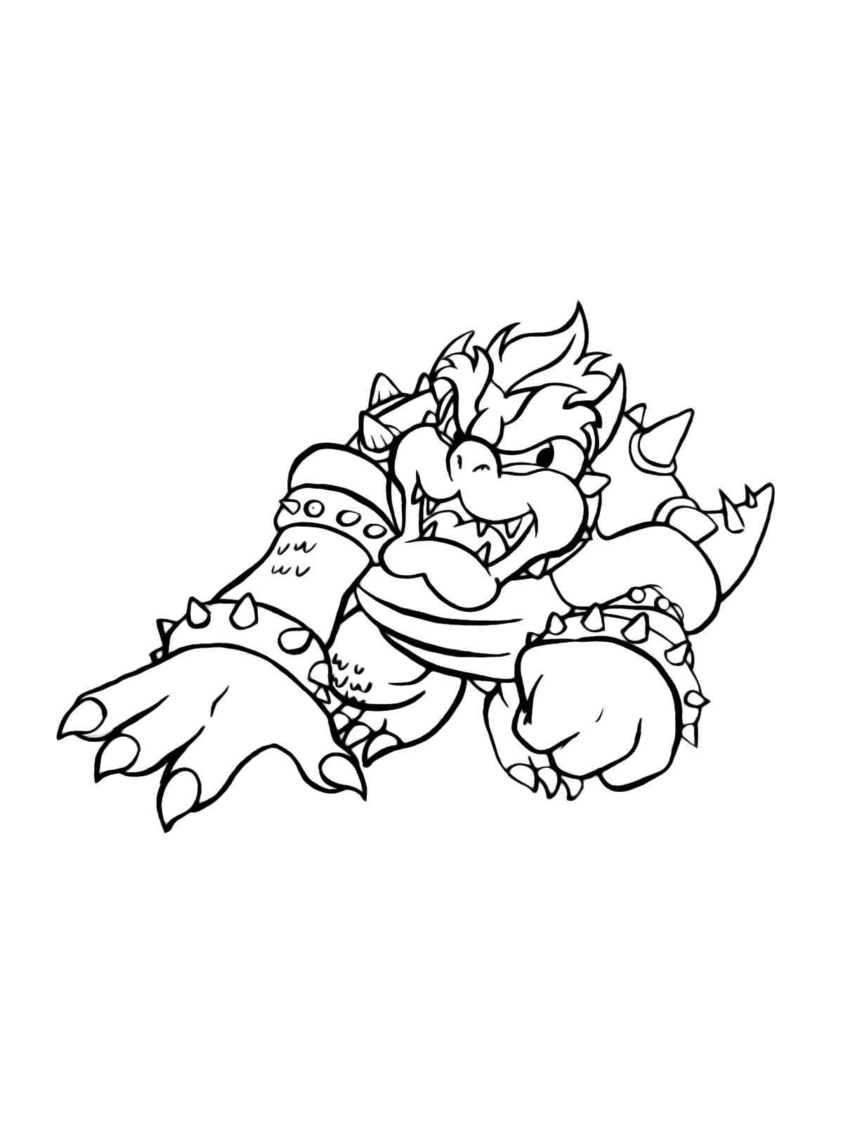 Bowser Attack coloring page