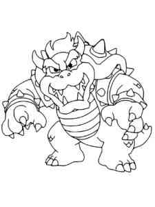 Terrible Bowser coloring page