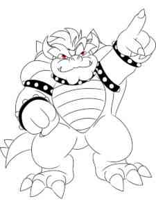 Fat Bowser coloring page