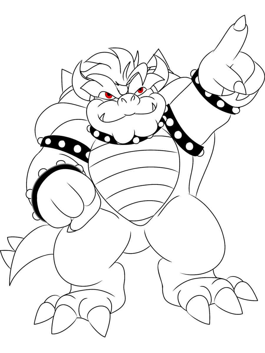 Fat Bowser coloring page