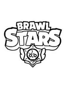 Logo Brawl Stars coloring page