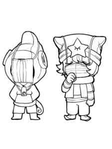 Leon and Sandy coloring page
