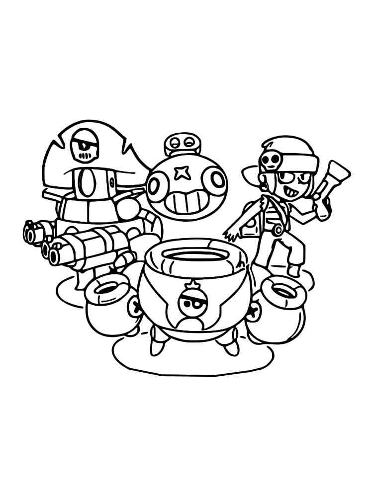 Tick, Penny and Darryl coloring page