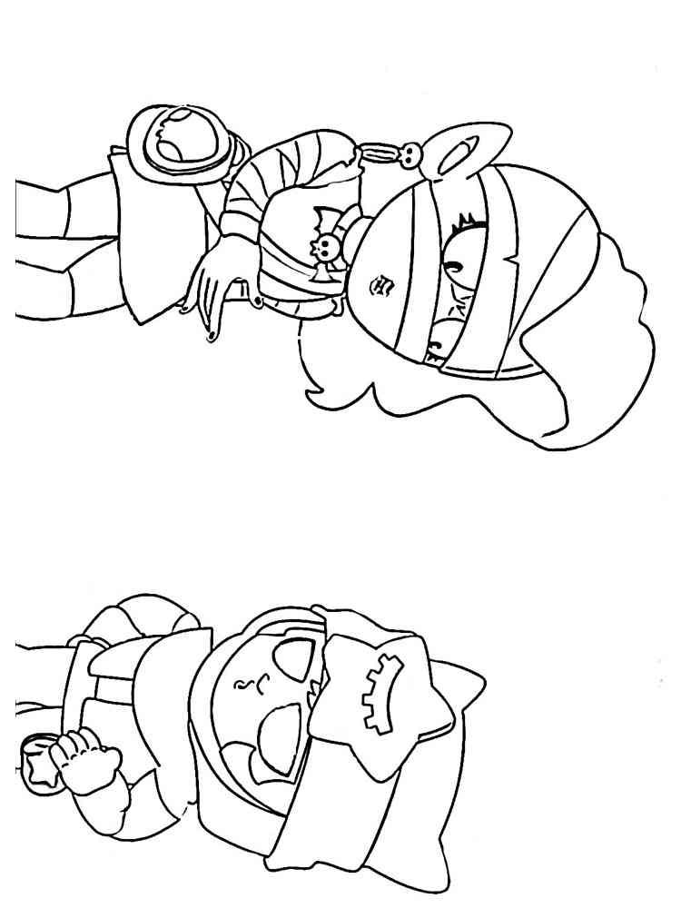 Emz and Sandy coloring page