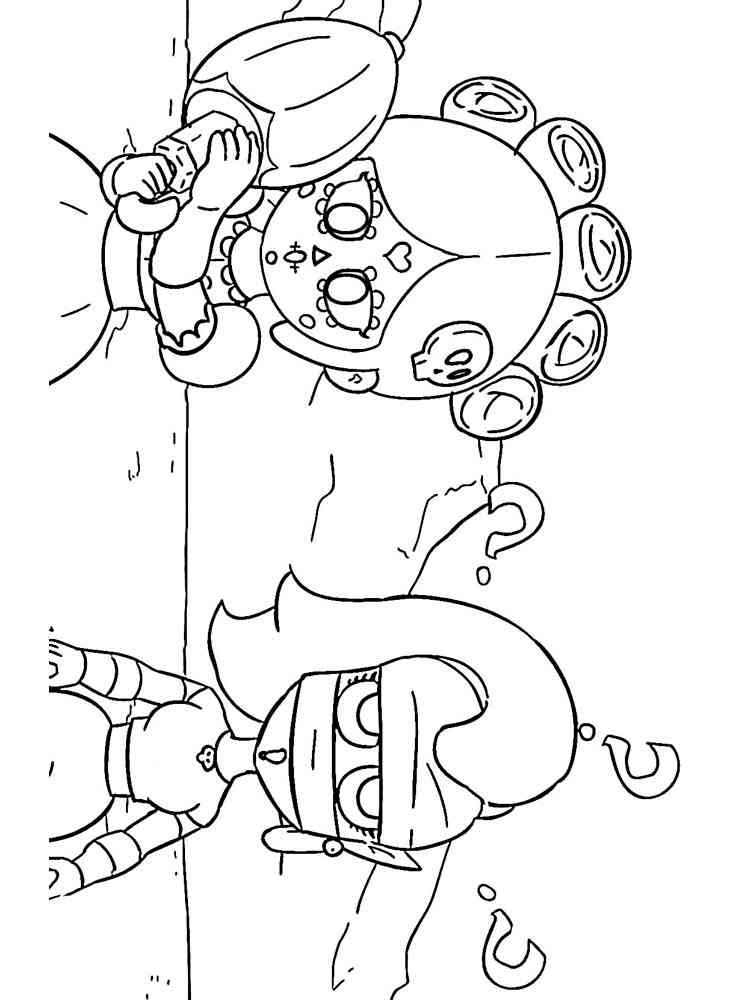 Emz and Piper coloring page