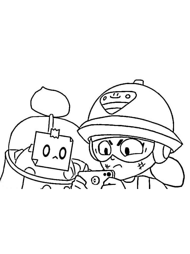 Jacky and Sprout coloring page