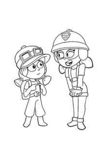 Jacky and Jessie coloring page