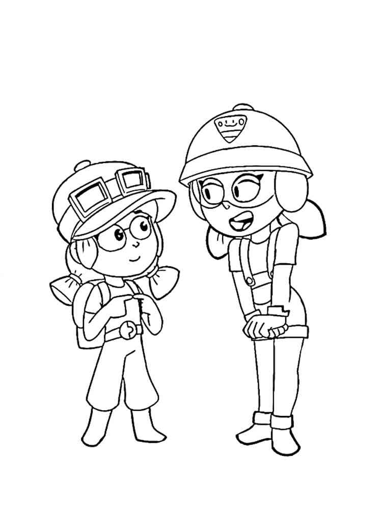 Jacky and Jessie coloring page