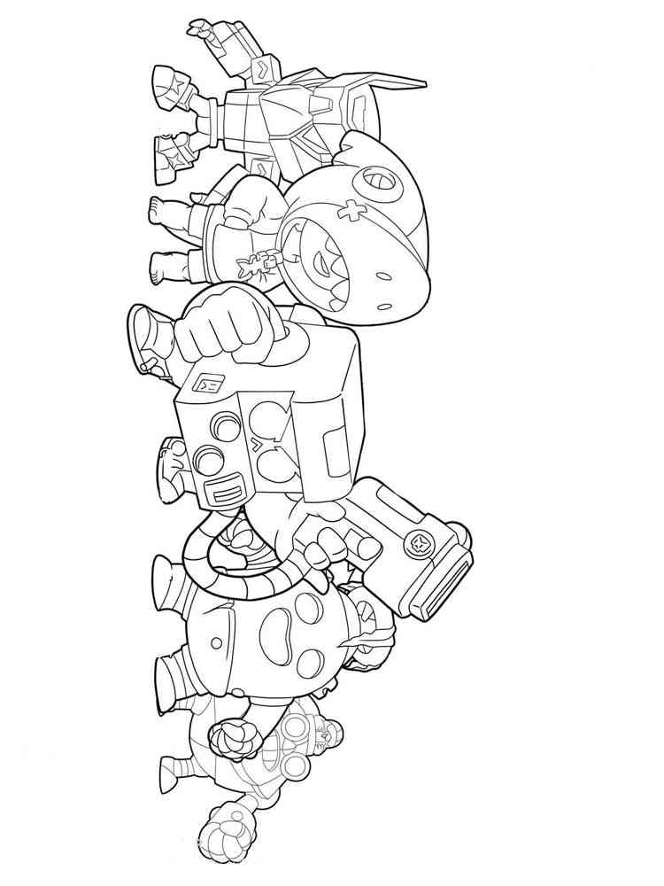8-Bit, Leon and Spike coloring page