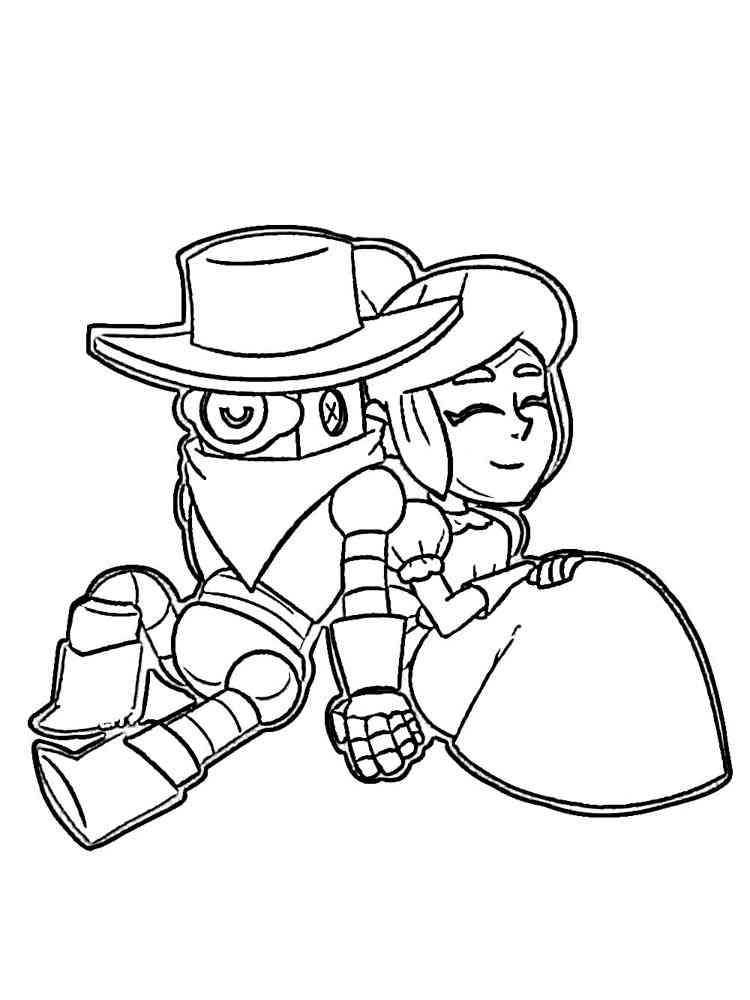 Rico and Piper sitting coloring page