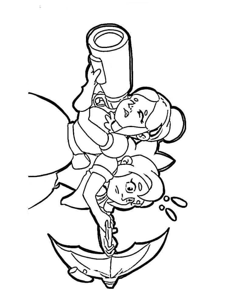 Piper and Shelly coloring page